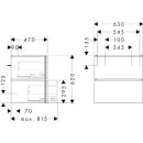 HANSGROHE 54256700 Waschtischunterschrank Xilesa E