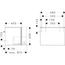 HANSGROHE 54257700 Waschtischunterschrank Xilesa E