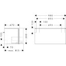 HANSGROHE 54261760 Waschtischunterschrank Xilesa E