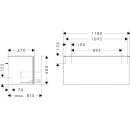 HANSGROHE 54263550 Waschtischunterschrank Xilesa E