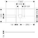 HANSGROHE 54277700 Konsole Xilesa E 1180x550mm