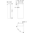 HANSGROHE 54282780 Xilesa E HHS 400x200 T.A:rechts SBma