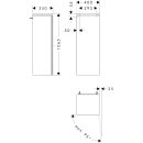 HANSGROHE 54284700 Xilesa E HHS 400x350 T.A: rechts MW