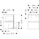 HANSGROHE 54291550 Waschtischunterschrank Xilesa E