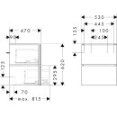 HANSGROHE 54292780 Waschtischunterschrank Xilesa E