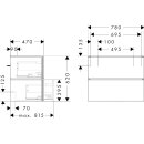 HANSGROHE 54296700 Waschtischunterschrank Xilesa E