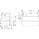 HANSGROHE 54303760 Waschtischunterschrank Xilesa E
