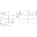 HANSGROHE 54306780 Waschtischunterschrank Xilesa E