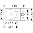 HANSGROHE 60263450 Stand WC EluPura Q f.aufge.Sp&uuml;lka.640