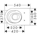 HANSGROHE 60343450 Wand WC EluPura S 540 mm