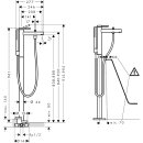 HANSGROHE 74445000 Wannenmischer Zesis S