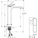 HANSGROHE 75045700 Waschtischmischer 250 CoolSt.Vivenis