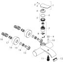 HANSGROHE 75423000 Wannenmischer Aufputz Original