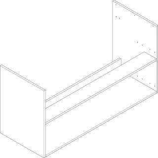HANSGROHE 87258000 Korpus XELU Q 1180 DGM