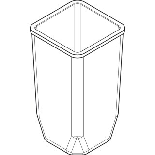 HANSGROHE 87697000 XtraStoris Abfalleimer 12x12x22