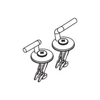 HANSGROHE 87750000 Bügelscharnier-Set für WC-Sitz