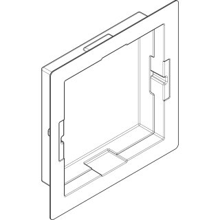 HANSGROHE 94873000 Einbauset XtraStoris 300x300x70mm