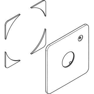 HANSGROHE 94907140 Rosette DuoTurn Q Mischer Unterputz