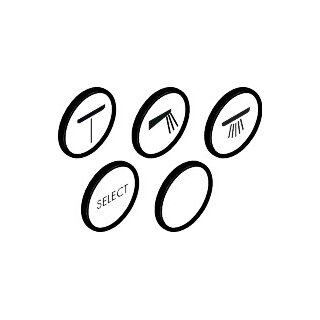 HANSGROHE 94925700 Markiereinsätze Optional mattweiß