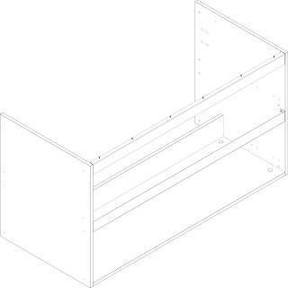 HANSGROHE 96515000 Xilesa Korpus 1180x470 2AZ