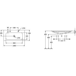 Villeroy & Boch 4164A1R7 SchrankWT Finion 4164A1 1000x500mm