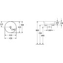 Villeroy &amp; Boch 417943TE Aufsatzwaschbecken Artis...