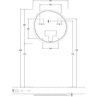 Villeroy & Boch A4769000 Spiegel Antao A47690 900x885x38mm mit