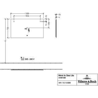 Villeroy & Boch A4771300 Spiegel More to See Lite A47713