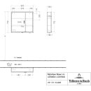 Villeroy &amp; Boch A48180VF Aufputz-Spiegelschrank My View+