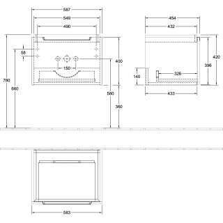 Villeroy & Boch A68710VN WTUS Subway 2.0 A68710 587x420x454mm
