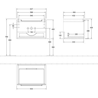 Villeroy & Boch A68810VN WTUS Subway 2.0 A68810 637x420x454mm