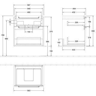Villeroy & Boch A90910VL WTUS Subway 2.0 A90910 587x590x454mm