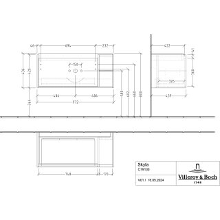 Villeroy & Boch C79100AF WTUS Skyla C79100 972x436x439mm 2