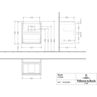Villeroy & Boch C79300VE WTUS Skyla C79300 522x596x424mm 2