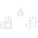 Villeroy &amp; Boch TVA152011000K5 Handtuchhaken Elements - Striking