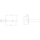 Villeroy &amp; Boch TVT10700200061 Badewannenauslauf Liberty 50x50x211mm