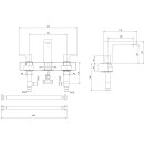 Villeroy &amp; Boch TVW10700700061 Dreiloch-Waschtischarmatur Liberty