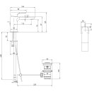 Villeroy &amp; Boch TVW11200100061 Einhebel-WT-Arm. Subway 3.0 51x125x