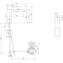 Villeroy &amp; Boch TVW112002000K5 Einhebel-WT-Arm. Subway 3.0