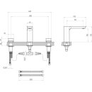 Villeroy &amp; Boch TVW112005000K5 Dreiloch-WT-Armatur Subway 3.0 345x