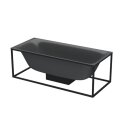 BETTE 3451-400 Badewannen Rechteck Lux Shape Raven