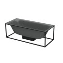 BETTE 3451-403 Badewannen Rechteck Lux Shape Smoke