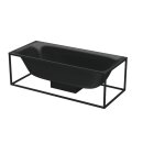 BETTE 3452-035 Badewannen Rechteck Lux Shape Ebony