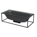 BETTE 3453-400 Badewannen Rechteck Lux Shape Raven