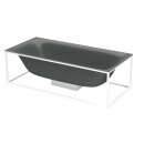 BETTE 3453-403 Badewannen Rechteck Lux Shape Smoke