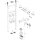 GEBERIT 111028002 Duofix Element f. WT, 82-98cm, S-Arm.