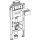 GEBERIT 111030002 Duofix Element f. WWC, 98cm