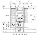 GEBERIT 111375006 Duofix Element f. WWC, 112cm m. Sigma