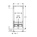 GEBERIT 111510002 Duofix Element f. Bidet, 112 cm