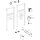 GEBERIT 111551002 Duofix Element f. WT, 112 cm